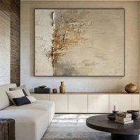 Peintures modernes et arts muraux, peinture à l'huile abstraite personnalisée faite à la main, images sur toile Wabi Sabi pour la décoration de la maison, œuvre d'art pour hôtel