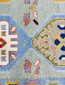 Alfombra Anudada a Mano de Diseño Moderno, Personalizable, Hermosa, con Colores Vibrantes, Patrón Turco Persa, Pelo Afelpado - Product Image 5