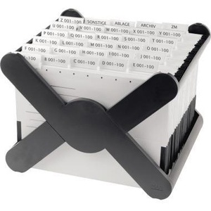 HAN X-CROSS DIN A4 35 Carpetas Colgantes de Poliestireno Negro, Cestas Colgantes para Archivos - Product Image 4