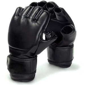 Top vente 2025 marque privée adulte MMA gants de boxe en cuir équipement d'entraînement sportif avec poignet lacé meilleur prix - Product Image 1