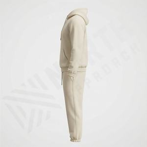Vêtements en gros, survêtement personnalisé en molleton baggy 420 g/m², 100 % coton, pantalon de survêtement de luxe, sweat-shirt à fermeture éclair, ensemble de survêtement pour homme - Product Image 3