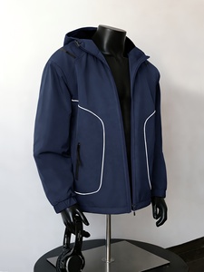 Hot Selling Mens Womens Winter Waterproof Breathable Windbreaker Softshell <b>Jacket</b> for Dry Front Logo - Product Image 3