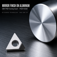CBN Diamond Turning Inserts TPGH080202 TPGH090204 TPGH110308 , CNC Lathe Diamond Tool Tips for Aluminum Alloy Machining