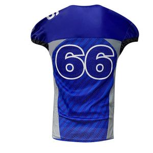 Camiseta de fútbol americano de manga corta personalizada desgaste de malla - Product Image 4