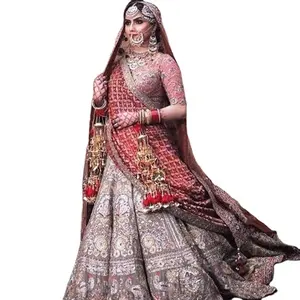 Красивое Программирование lehenga choli для невесты с красочным сочетанием для свадьбы и особого случая для невесты 2023