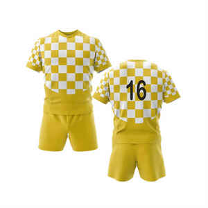 Vêtements de football rugby personnalisés 100% polyester Maillot de rugby personnalisé de haute qualité à quantité minimale de commande bas Conception libre Vêtements de football rugby Uniforme - Product Image 5