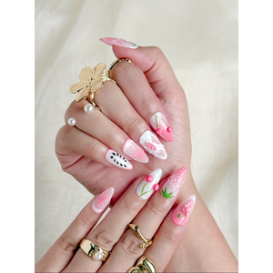 Autocollants pour ongles Fruit Punch Press-On, amusants et colorés - Product Image 4