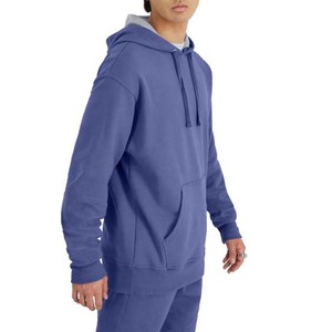 Sudaderas con capucha bordadas personalizadas para hombre Material polar de poliéster/algodón Ropa informal de invierno Diseño de bolsillo Servicio OEM - Product Image 5