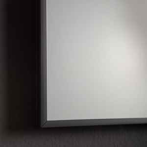 60x80 Wall Mirror with PVC Frame and Matt <b>Black</b> <b>Edge</b> - Product Image 3