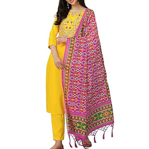 Colección de mujeres paquistaníes 2025, venta al por mayor, traje de colección de verano de alta calidad con estampado Kurti cosido y descosido - Product Image 1