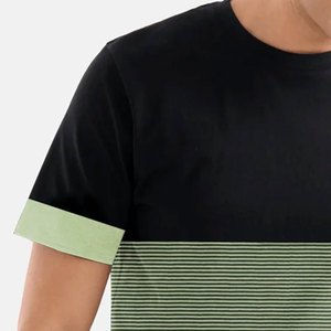 T-shirt en coton de haute qualité logo imprimé personnalisé manches courtes col rond tissu respirant confortable coupe décontractée - Product Image 3