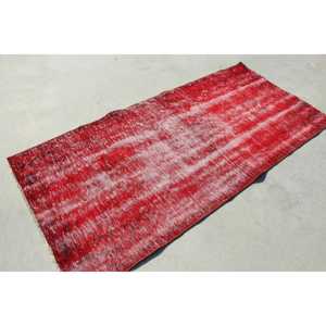 พรมวินเทจสไตล์ตุรกี ขนาด 3.4x7.3 ฟุต พรมลายสัตว์สีแดงดำ - Product Image 3