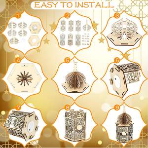 Linternas recortadas de metal de calidad superior para decoración de patio al aire libre decoración del hogar y eventos especiales hermosa pieza central - Product Image 2