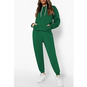Ensemble de survêtement pour femmes de marque privée Ensemble de jogging et sweat à capuche surdimensionné en 100% coton Survêtement grande taille couleur avec logo personnalisé pour femmes - Product Image 2