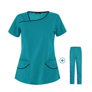 Venta al por mayor de uniformes de enfermería transpirables con logotipo personalizado, uniforme de hospital para hombres y mujeres, batas de laboratorio médico, uniformes de hospital para enfermeras - Product Image 1