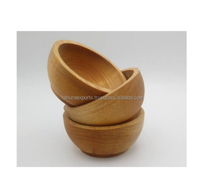 Cuencos para servir ensalada de frutas de madera de Venta caliente en tamaño de forma personalizada y acabados para decoración del hogar y suministros para fiestas - Product Image 6