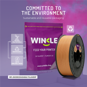 Filamento WINKLE PLA HD de 2.85mm, 1kg, para Impresora 3D, Alta Tolerancia 0.05mm, Compatible con Cama Caliente 190-230, Biodegradable, Fácil de Imprimir - Product Image 6