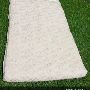 Ropa de boda tradicional Georgette bordada de viscosa pura telas de algodón de lujo en varios colores para niñas - Product Image 2