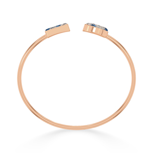 Premium High Finish 18k Rose Gold Trendy Adjustable K2 Jasper Twister <b>Bracelet</b> Pear Tie Cab Bezel Setting Handmade Jewelry - Product Image 4