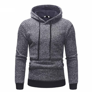 Sudaderas Extra Grandes de Felpa para Hombre, Buen Precio, Básicas, Mezcla de Algodón para Uso Casual, Urbano, en Casa, Deportivo, Invierno, Tinte Liso - Product Image 5
