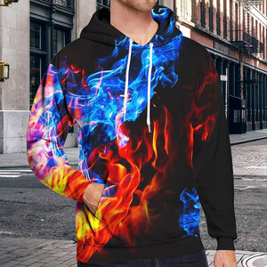 Sweat à capuche unisexe personnalisé en polyester 100% 250 g/m², respirant, pour l'hiver, avec impression par sublimation DTF - Product Image 3