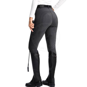 Pantalones de montar a caballo de tela suave para largas horas de equitación Pantalones ecuestres duraderos con asiento completo para un agarre máximo - Product Image 2