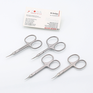 Stainless Steel Manicure Scissors Right-<b>Handed</b> Straight Blade Sharp Tip Handle Durable Beauty Tools Cuticle Trimming <b>Nail</b> Art - Product Image 3