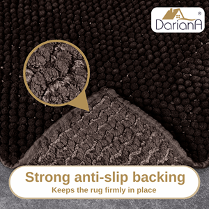 Tapis de bain en microfibre doux et absorbant, antidérapant, lavable en machine, motif ananas et café, 50x50 cm - Product Image 4