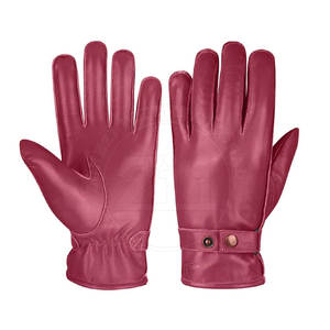 Gants tactiles en cuir de qualité supérieure haute performance pour usage quotidien en extérieur, coupe-vent, unisexes, pour garder au chaud - Product Image 1