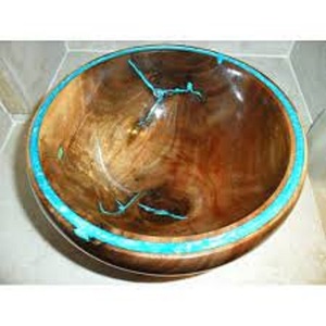 Bol en bois d'acacia et résine 100% Bol en résine couleur bois naturel pour soupe/fruits/bol de service alimentaire à bas prix - Product Image 1