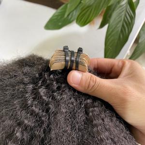 Extensions de cheveux 100% naturels Remy vierges, # 1B, cuticule alignée, haute qualité - Product Image 2