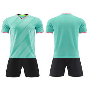 Conjunto de Entrenamiento de Fútbol para Niños y Adultos, Camiseta y Pantalones Cortos de Fútbol Lisos, Uniformes de Equipo, Ropa Deportiva, Chándal de Manga Corta Personalizado - Product Image 2