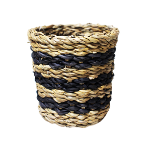 Maceta de algas marinas de yute redonda moderna con textura conveniente para uso en interiores y exteriores con revestimiento de PP para suculentas y flores - Product Image 5