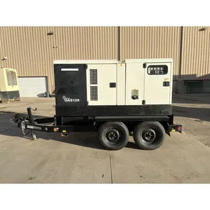 Groupe électrogène diesel industriel 95 kW avec sélecteur de tension, interrupteur rotatif, sortie sur remorque, alimentation de secours commerciale - Product Image 2
