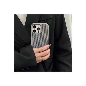 Étui de chargement magnétique de luxe pour iPhone 14 Pro Max, texture en fibre de carbone, coque en TPU silicone, coque de téléphone portable 14 - Product Image 3