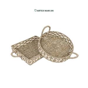 Bandeja de cesta de algas marinas natural hecha a mano para cocina rústica y Mesa - Product Image 5