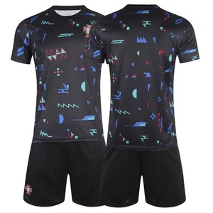 ชุดฟุตบอลฝึกซ้อมผู้ชายของโปรตุเกส ชุดฟุตบอลแห้งเร็ว ชุดกีฬาฤดูร้อน แขนสั้น ไซส์ใหญ่ รุ่นใหม่ ผลิตในจีน - Product Image 6