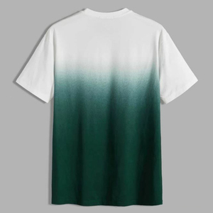Camiseta con degradado Tie Dye para hombre, 100 por ciento de algodón, 220 GSM, ropa de calle informal de peso pesado, Top de moda de verano - Product Image 3