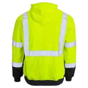 Sweat à capuche de sécurité de construction haute visibilité de haute qualité avec pull réfléchissant à manches longues à capuche de travail pour la sécurité - Product Image 6