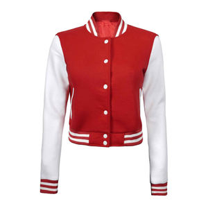 Blouson Bomber d'Hiver Respirant à Blocs de Couleurs de Haute Qualité Personnalisé pour Femmes Grande Taille - Product Image 1