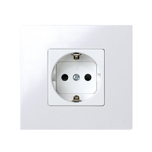 Bipolar <b>socket</b> with TTL white 250V 16A <b>screw</b> terminals (Simon 27-47265) - Product Image 2