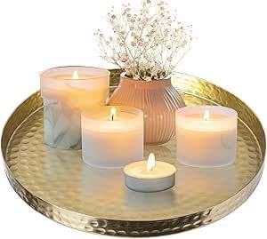 Bandeja de servicio de latón de primera calidad con un diseño atractivo y un acabado resistente tanto para uso decorativo como práctico - Product Image 3