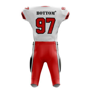 Uniforme de football américain personnalisé 2025/2026 Maillot court respirant Applique de broderie personnalisée sublimée pour la ligue de football - Product Image 6