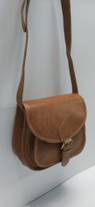 กระเป๋าข้างรถจักรยานยนต์หนังแท้สีน้ำตาลล้วนดีไซน์ใหม่จากผู้ส่งออกอินเดีย - Product Image 2