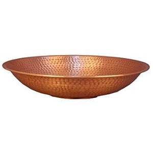 Bassins classiques en cuivre martelé, conçus pour les cuisines nécessitant des bols texturés rustiques et durables, avec une esthétique artisanale. - Product Image 1