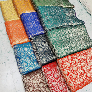 Tela de brocado Jacquard clásica bordada para novia Lehenga Saree Sherwani Fundas de cojín para niñas ofrece ofertas de exportación a granel - Product Image 1