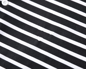 Polos de Golf de alta calidad para hombre, Polo suave a rayas de manga corta de algodón peinado 100% con logotipo personalizado bordado - Product Image 4