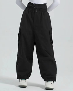 Pantalones Unisex Impermeables, Resistentes al Viento, Calefactables, Transpirables, Ecológicos, de Pierna Ancha, Holgados, Talla Grande, Estilo Urbano Hip Hop 2025 para Nieve y Esquí - Product Image 1