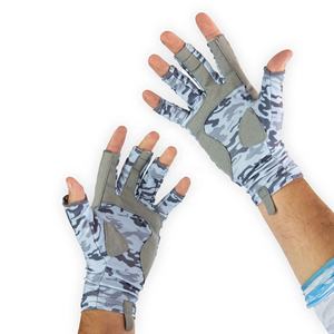 Unisex Outdoor Sports <b>Gloves</b> Waterproof Breathable Anti-Slip Design with Removable Cut Fingers UV Protection for <b>Fishing</b> - Product Image 5