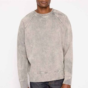 Sweatshirts à capuche et sweatshirts pour hommes, coupe ajustée, lavage à l'acide 100% coton, nouveauté - Product Image 5